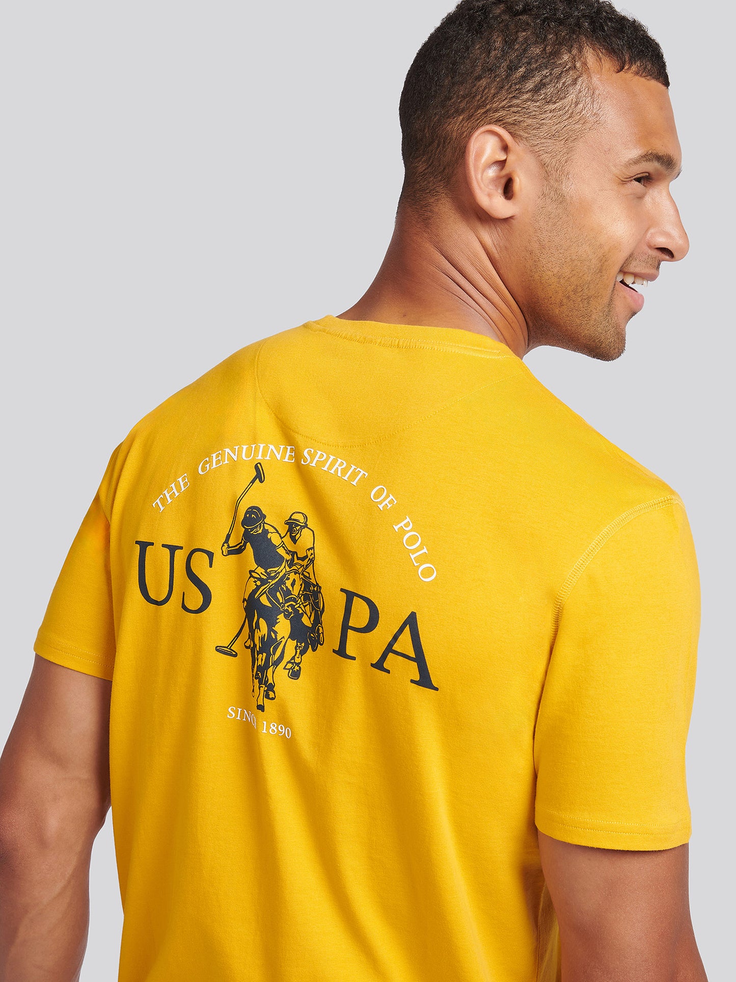 Mens Back Graphic T-Shirt in Mango Mojito