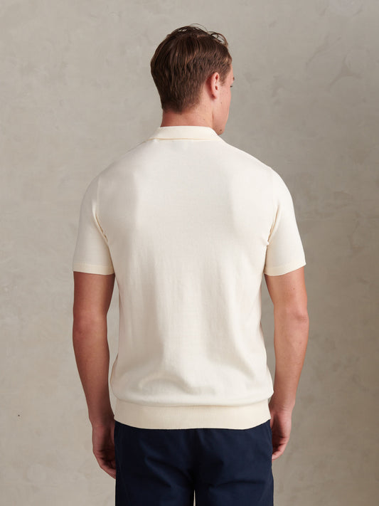 Mens Combed Cotton Polo Shirt Whisper White