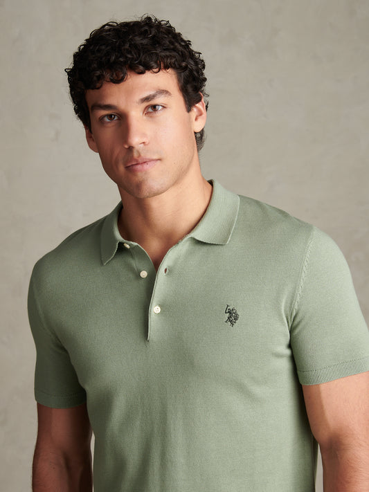 Mens Combed Cotton Polo Shirt Lily Pad