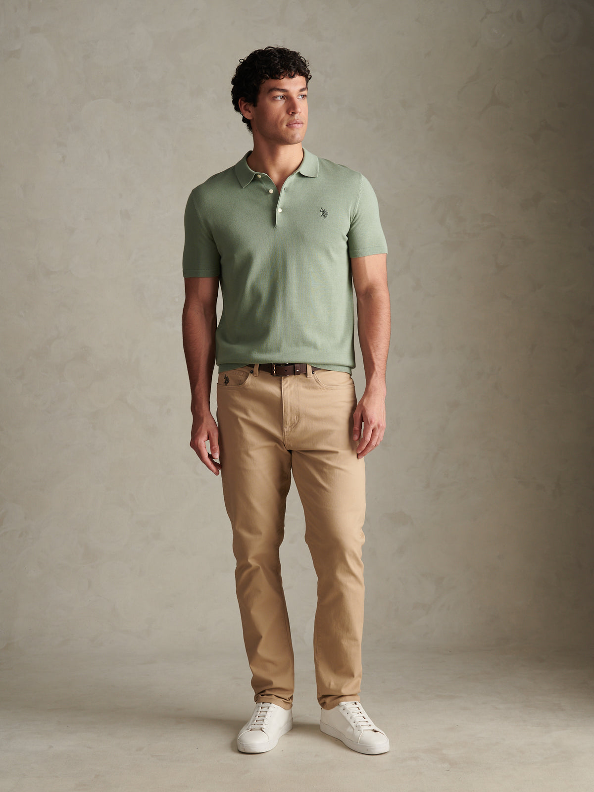 Mens Combed Cotton Polo Shirt Lily Pad