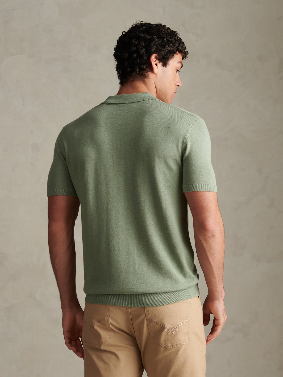 Mens Combed Cotton Polo Shirt Lily Pad