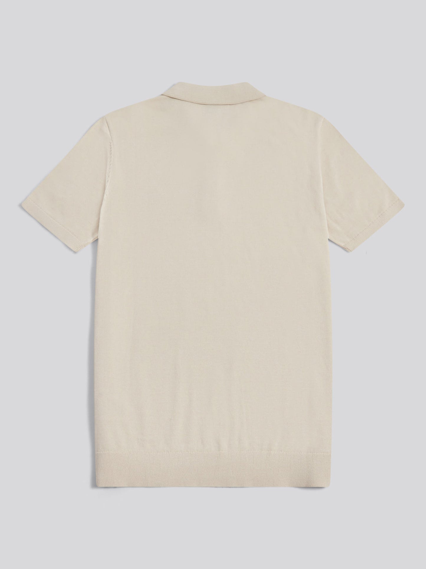 Mens Combed Cotton Polo Shirt Beige