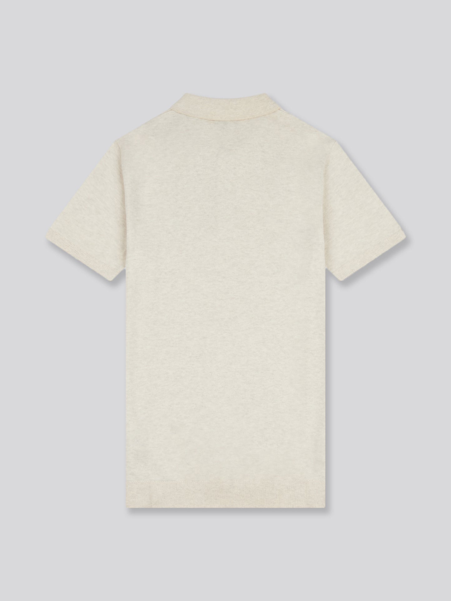 Mens Combed Cotton Polo Shirt in Birch Marl / Multi Coloured DHM