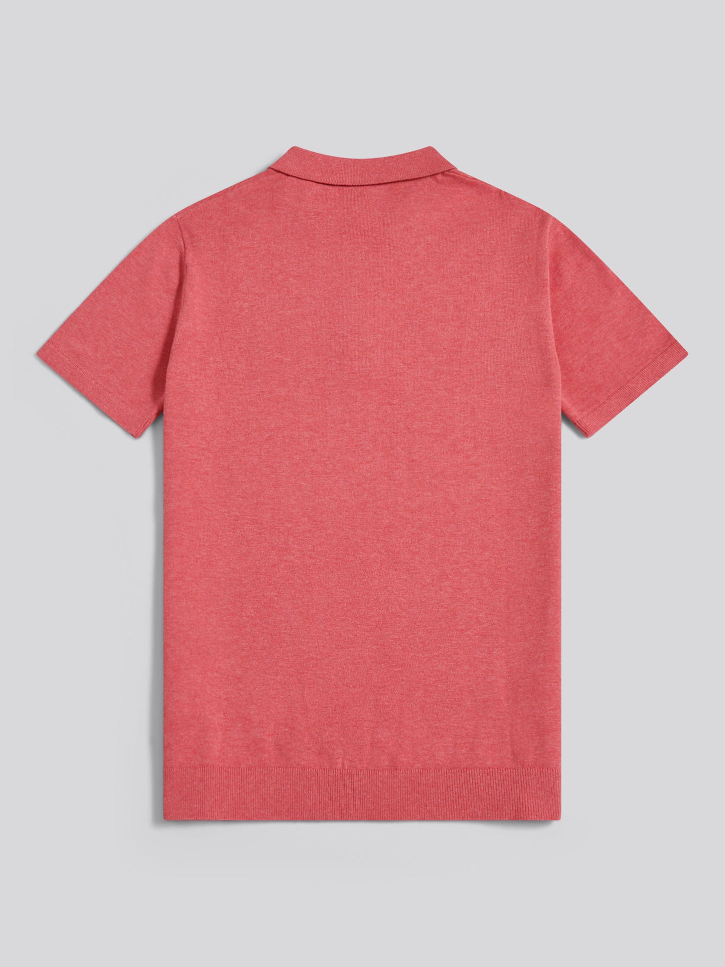Mens Combed Cotton Polo Shirt Slate Rose Marl