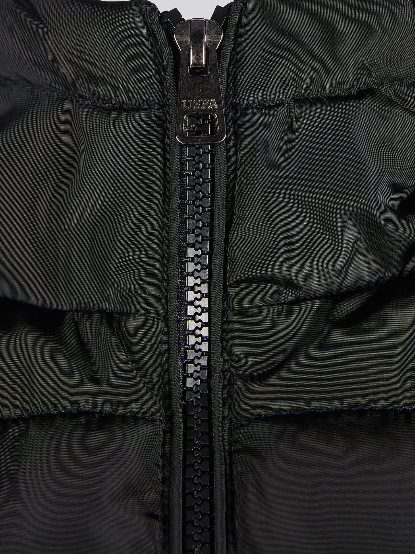 Mens Classic Longlined Puffer Jacket in Black