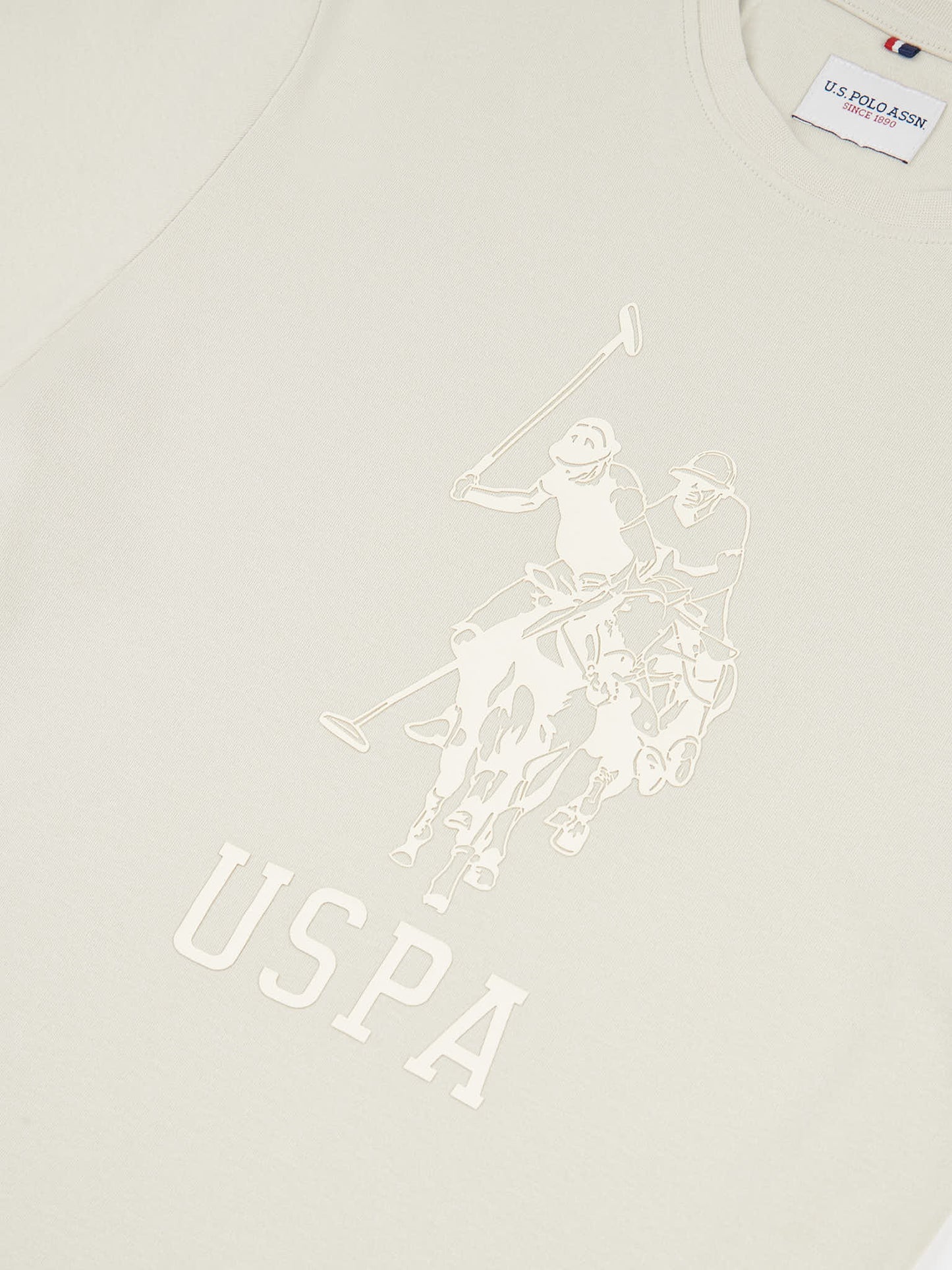 Mens Double Horsemen Statement T-Shirt in Moonstruck