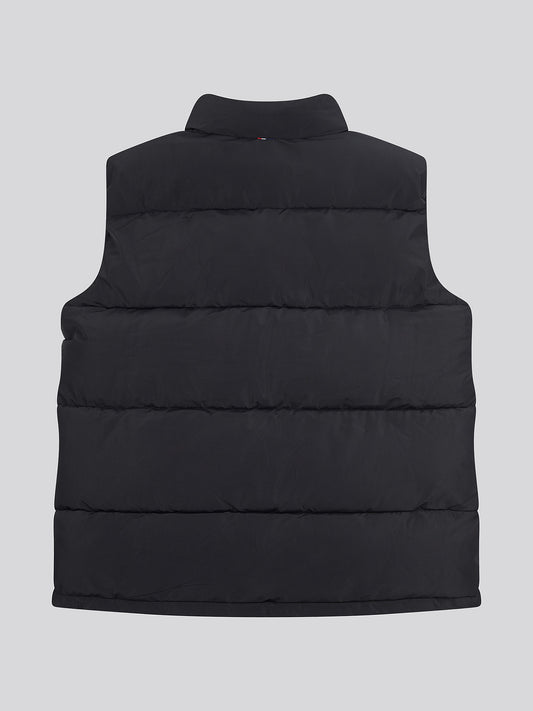 Mens Wide Baffle Gilet in Black