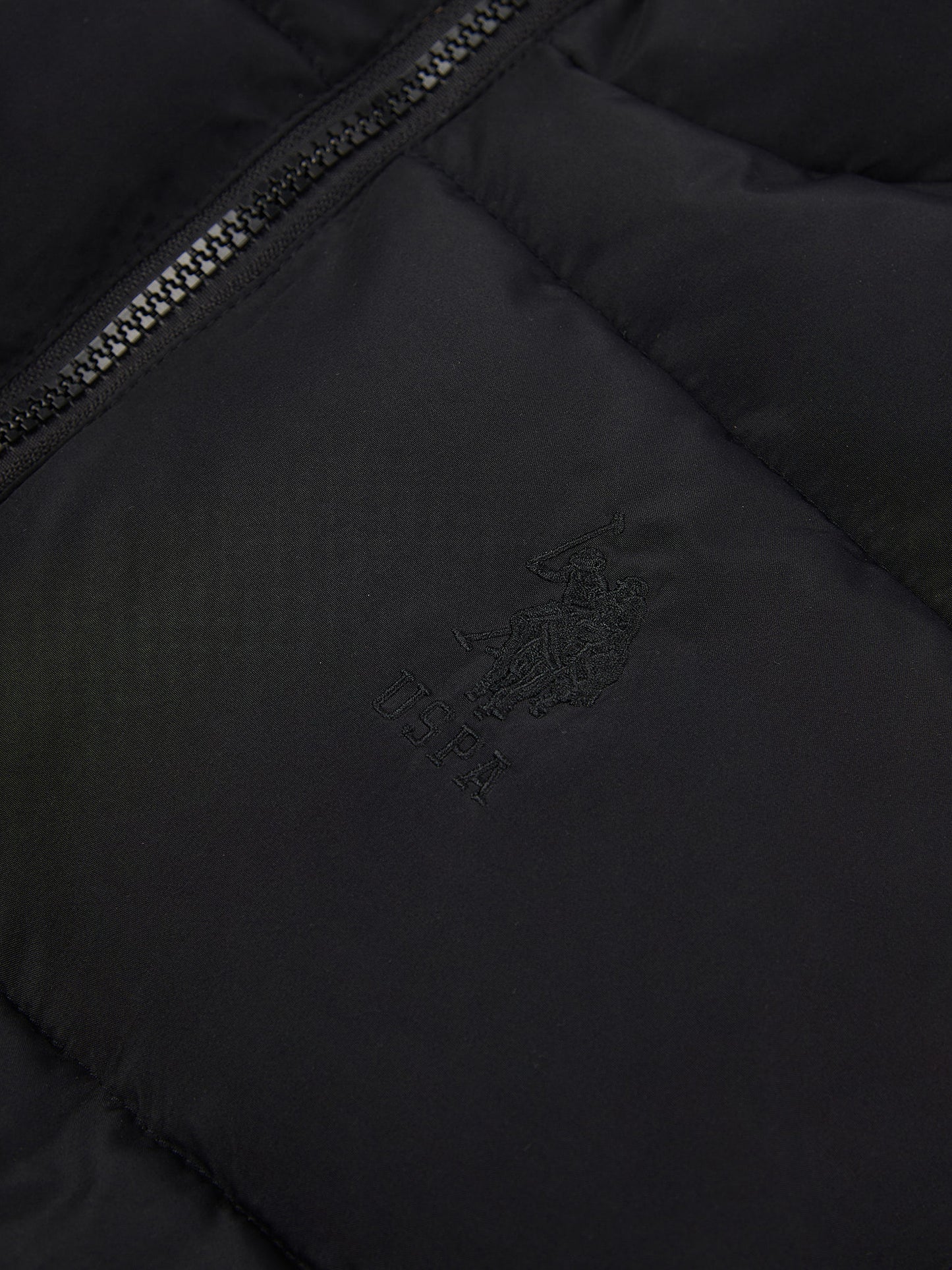 Mens Wide Baffle Gilet in Black