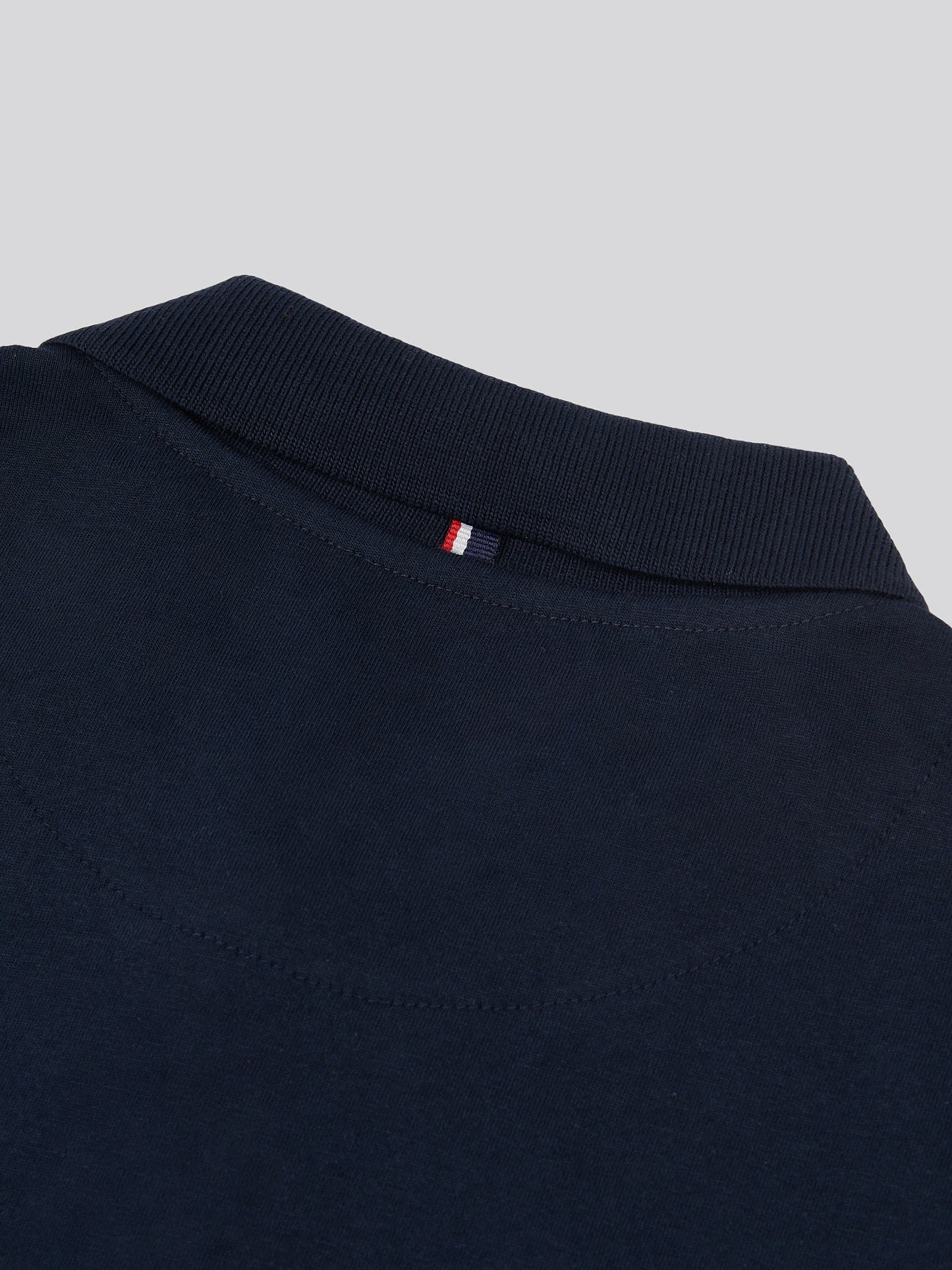 Mens Double Horsemen Jersey Polo Shirt in Dark Sapphire Navy / Moonlight Blue DHM