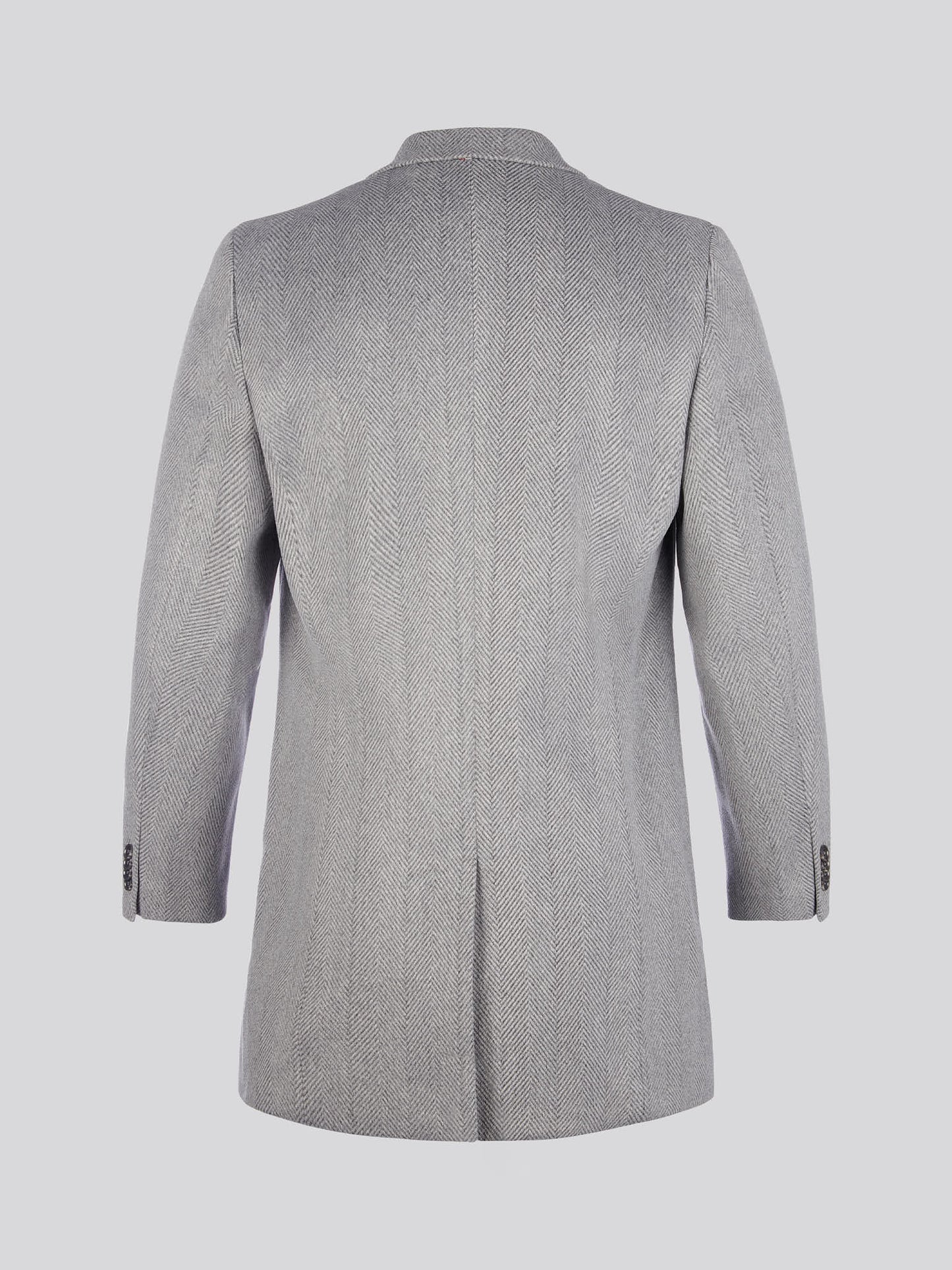 Mens Herringbone Coat in Ebony Windsor Wine DHM