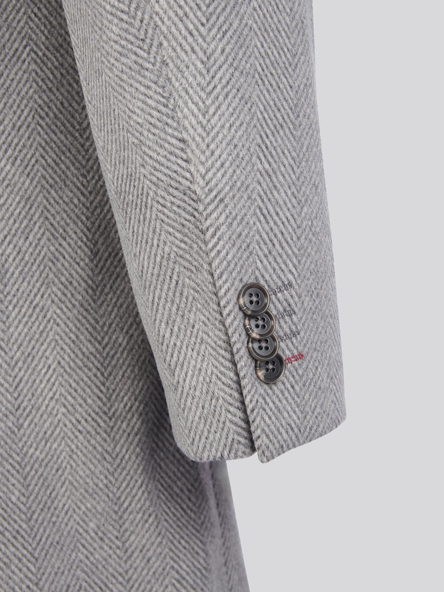 Mens Herringbone Coat in Ebony Windsor Wine DHM