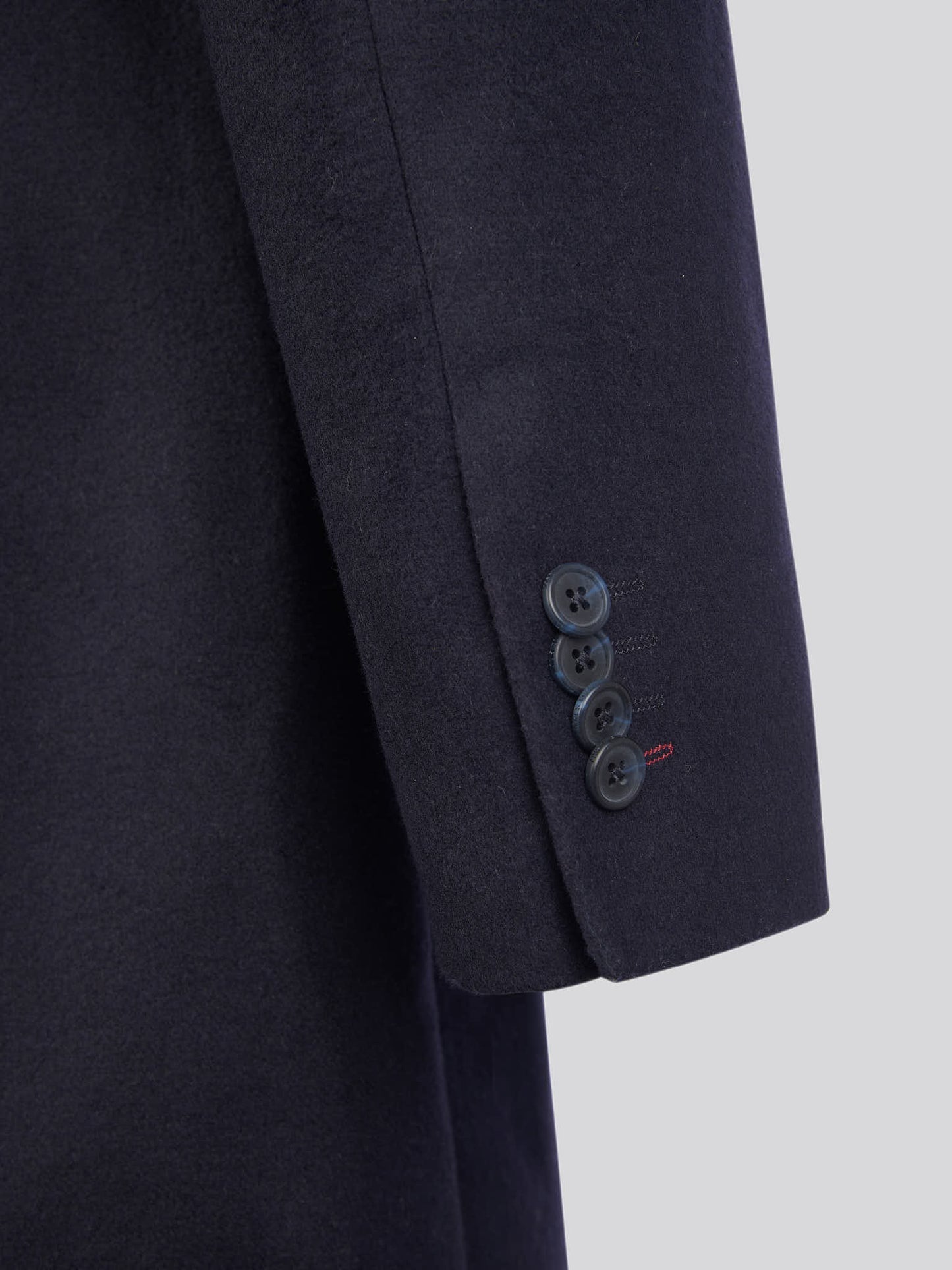 Mens Notch Overcoat in Dark Sapphire Navy