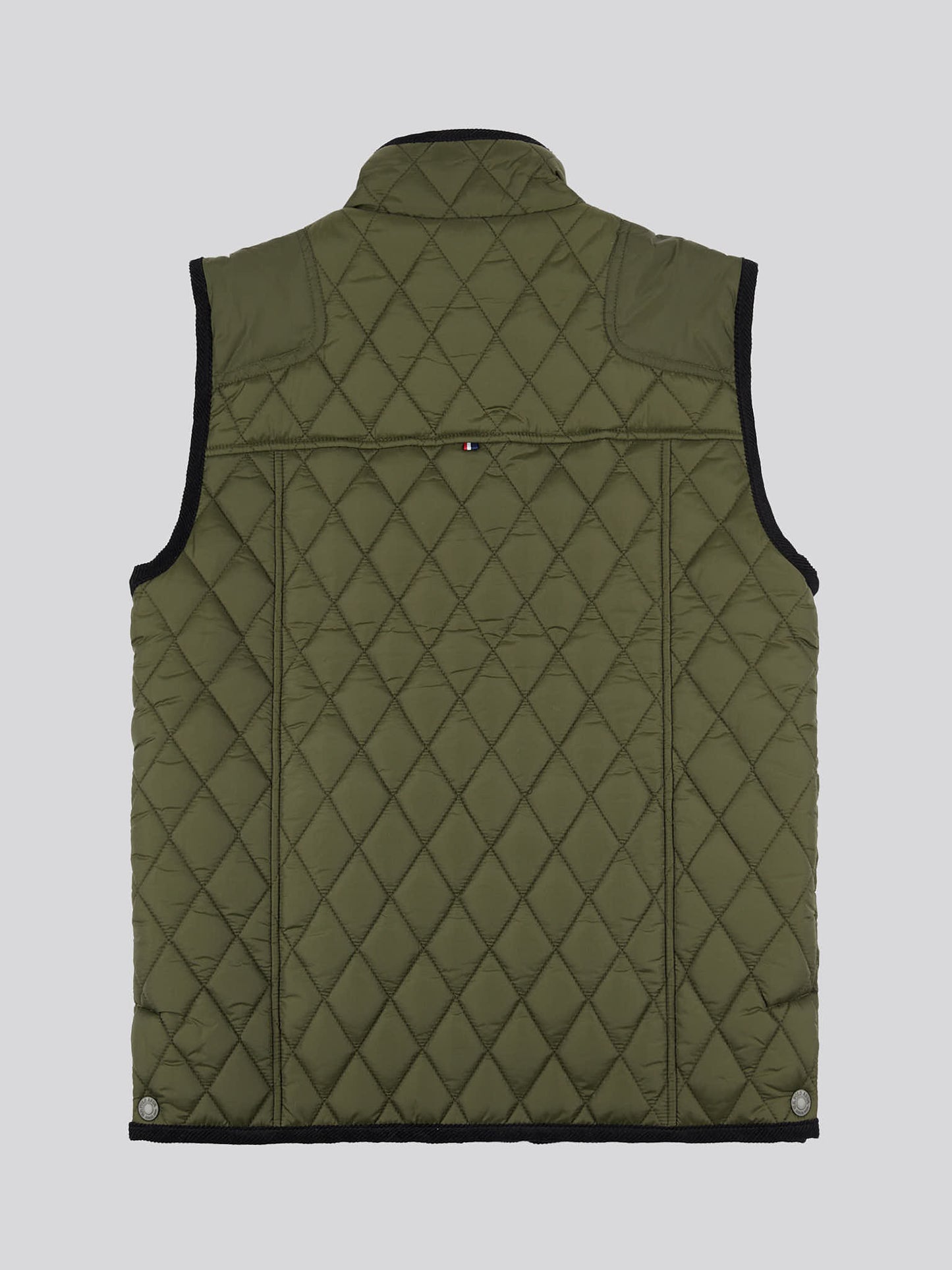 Mens Quilted Hacking Gilet in Forest Night