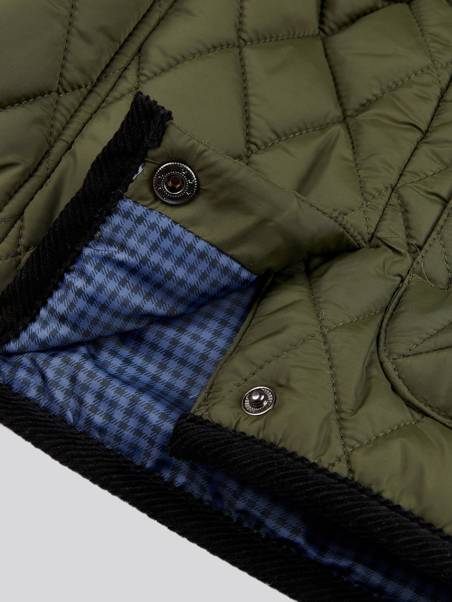 Mens Quilted Hacking Gilet in Forest Night