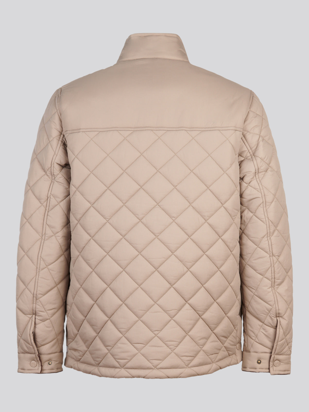 Mens Diamond Quilted Funnel Jacket Cinder
