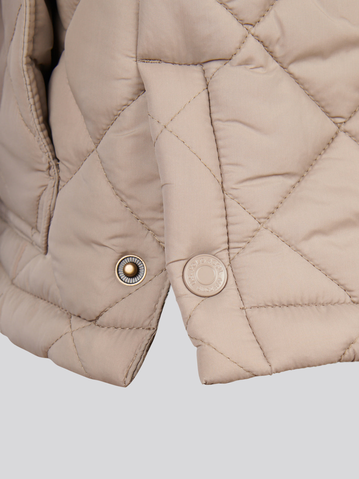 Mens Diamond Quilted Funnel Jacket Cinder