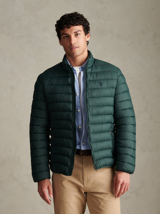 Mens Lightweight Bound Quilted Jacket Green Gables