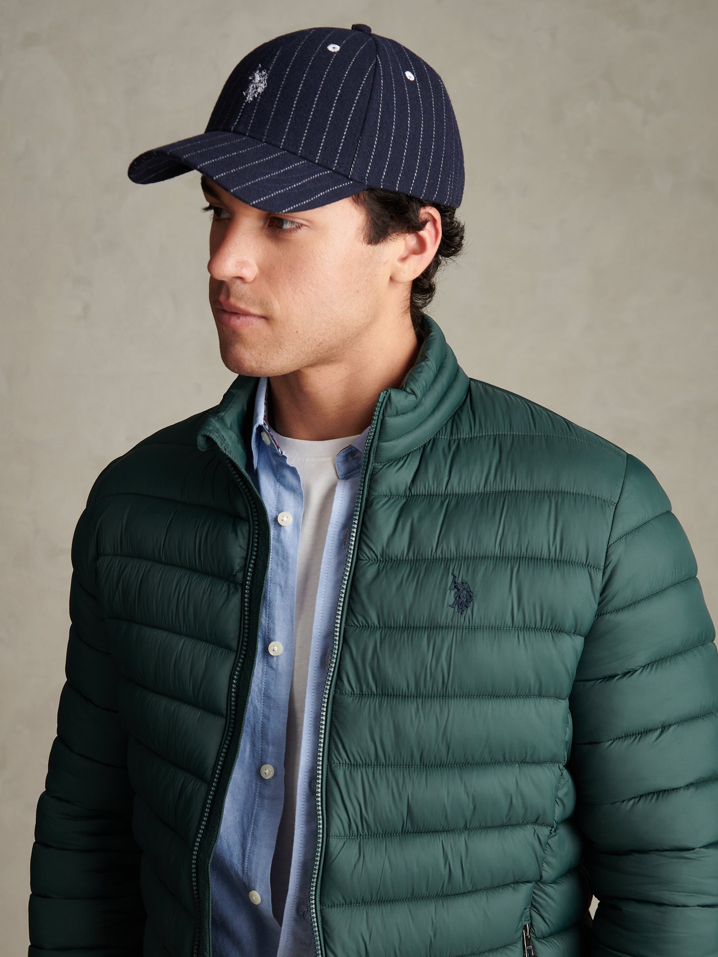 Mens Lightweight Bound Quilted Jacket Green Gables