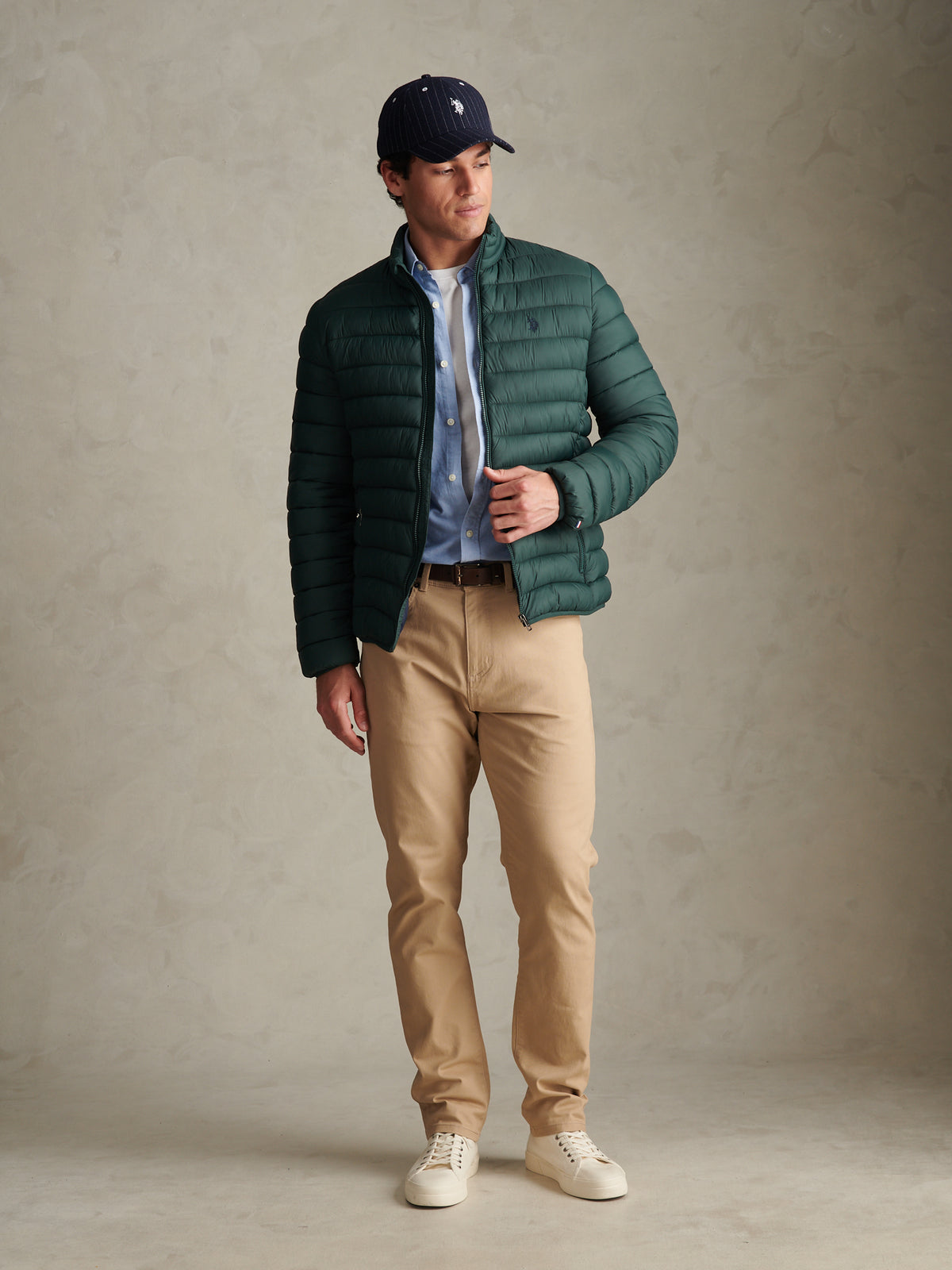 Mens Lightweight Bound Quilted Jacket Green Gables