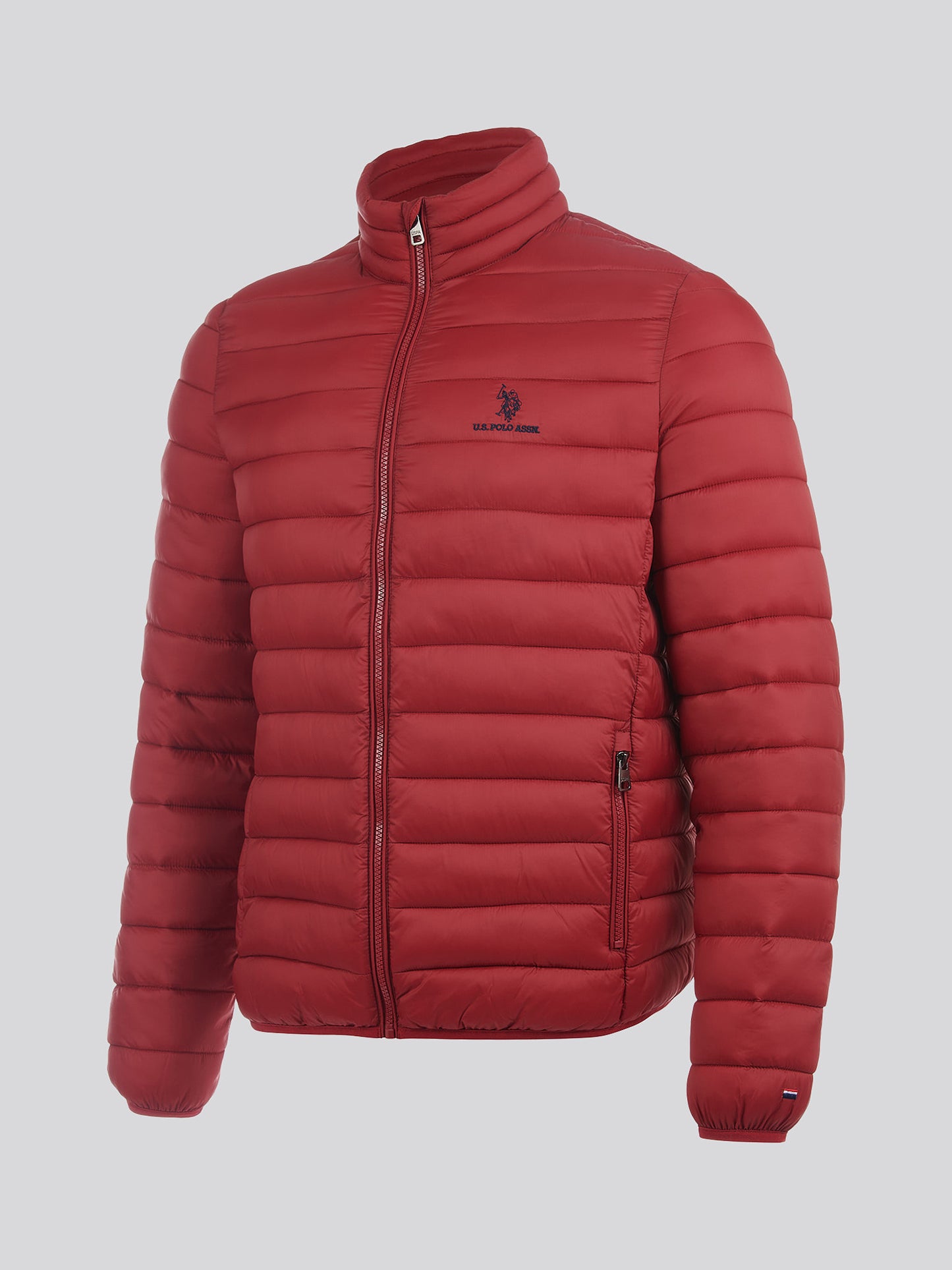 Mens Lightweight Bound Quilted Jacket Tibetan Red