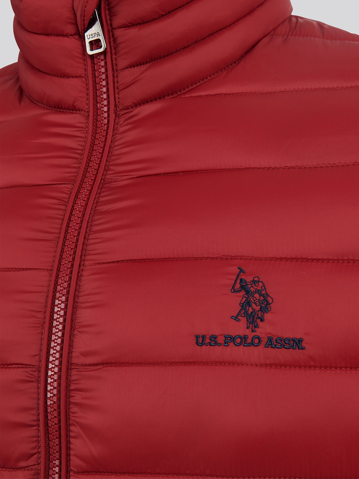 Mens Lightweight Bound Quilted Jacket Tibetan Red