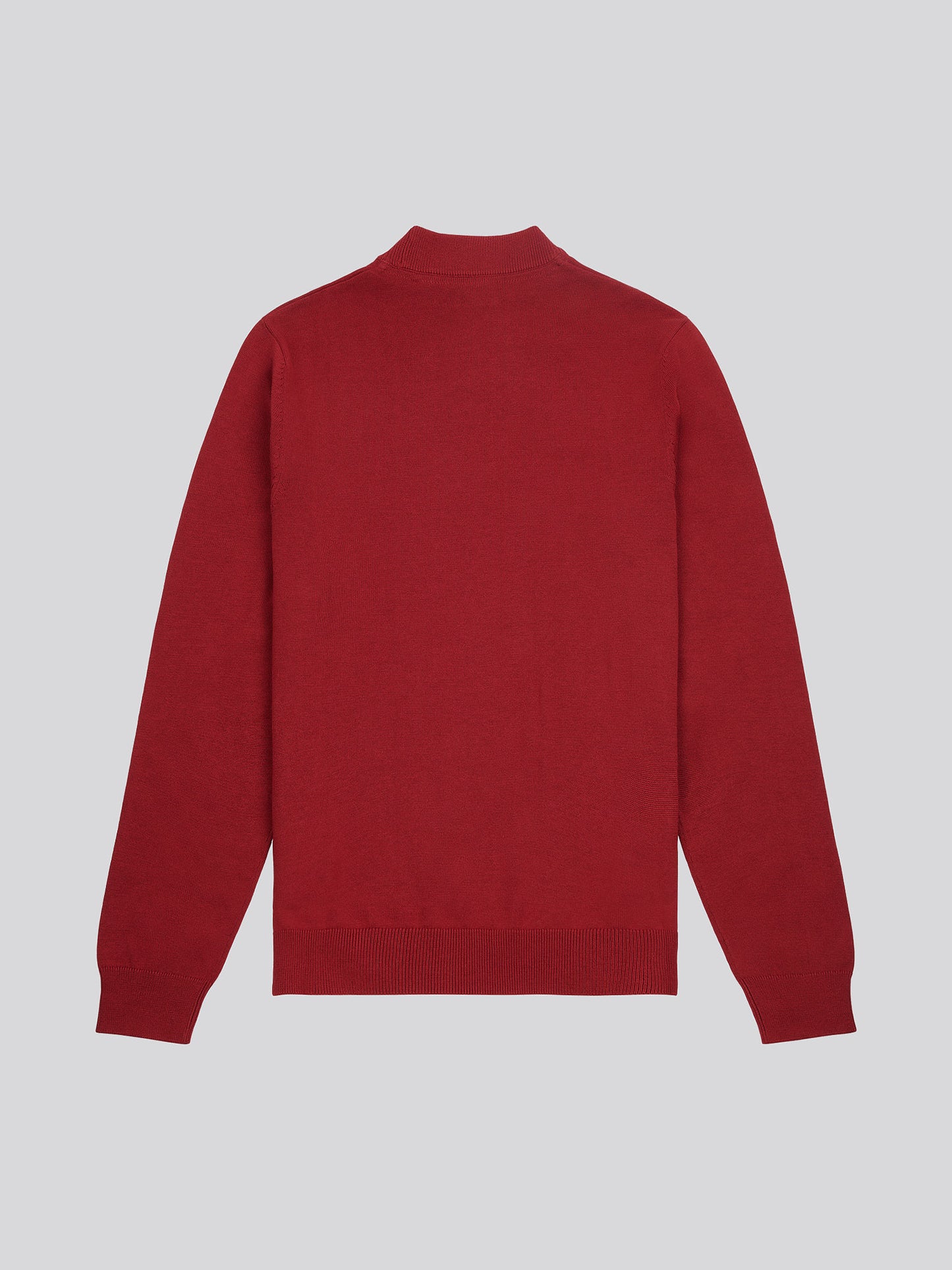 Mens Combed Cotton Turtle Neck in Tibetan Red