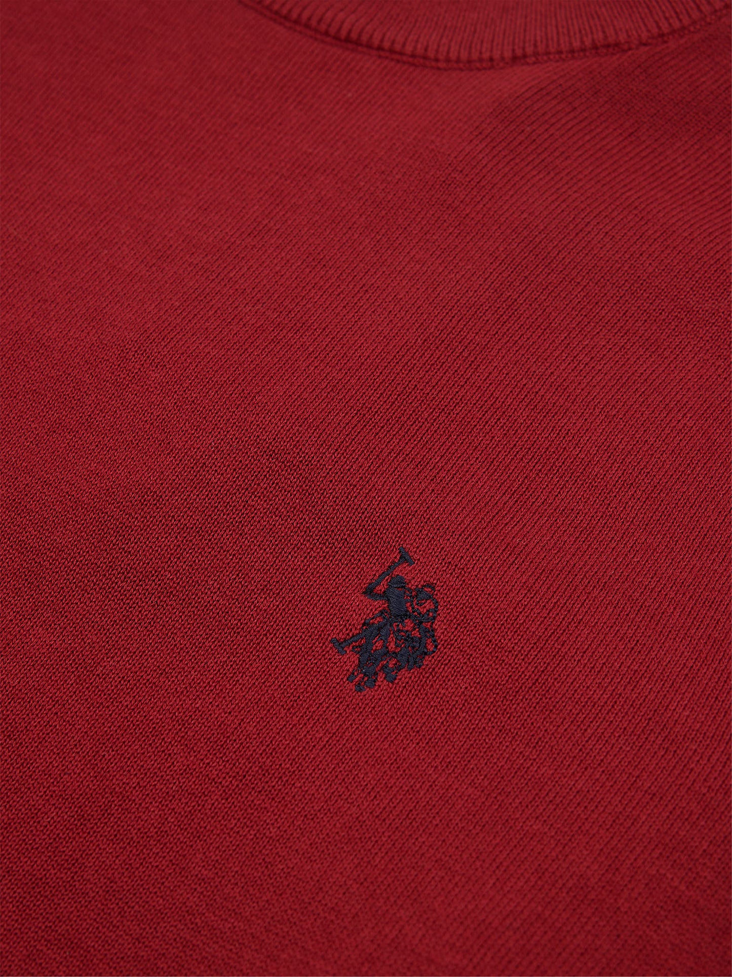 Mens Combed Cotton Turtle Neck in Tibetan Red