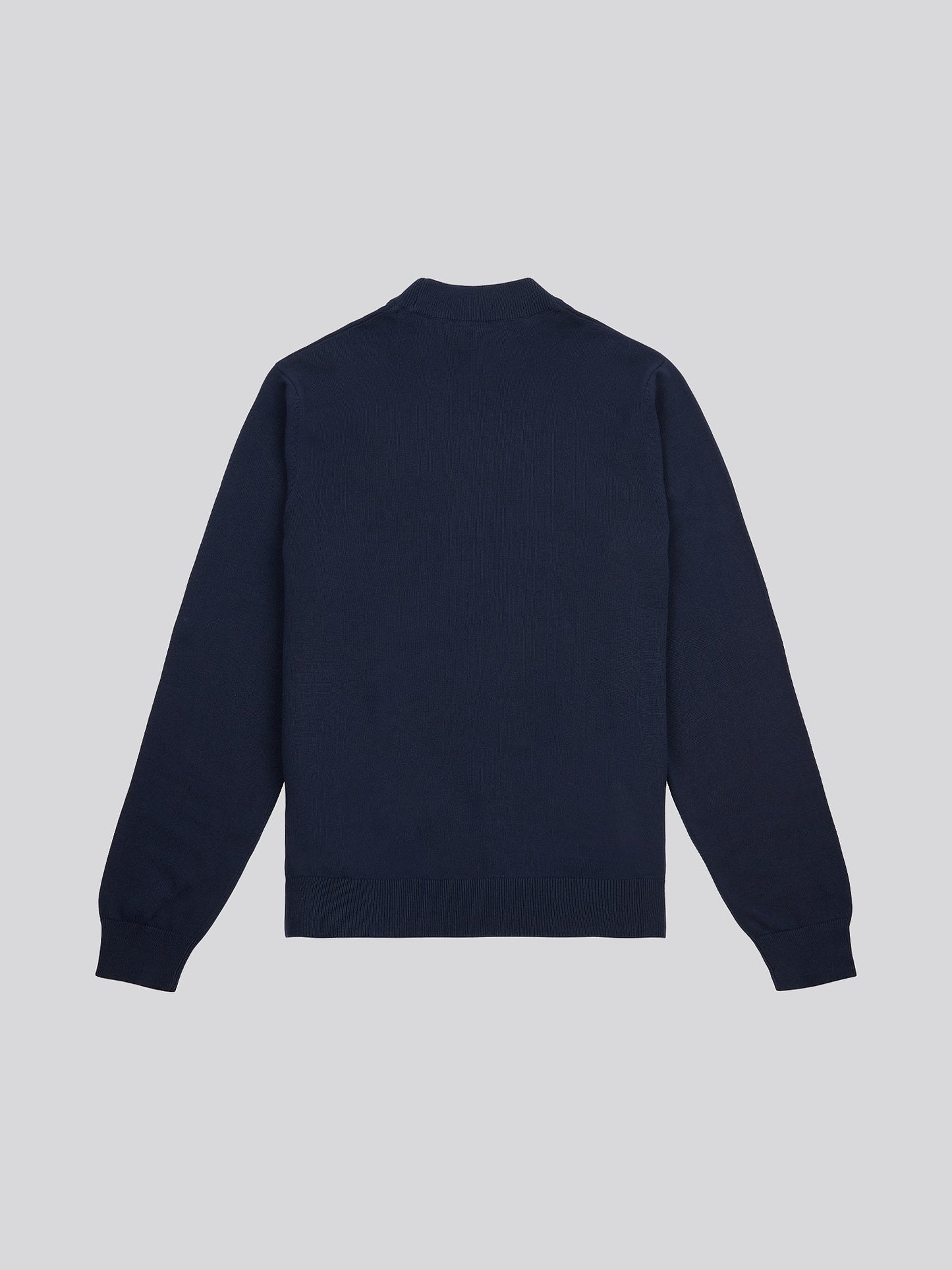 Mens Combed Cotton Turtle Neck in Dark Sapphire Navy / Moonlight Blue DHM