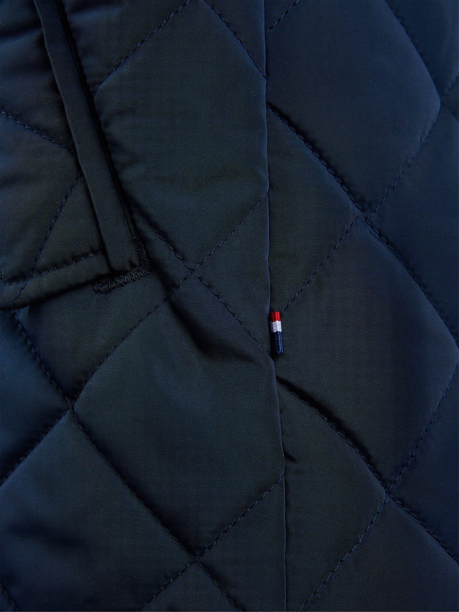U.S. POLO ASSN. Jacket ネイビーキルティングジャケット S Mens Diamond Quilted Funnel Jacket in Dark Sapphire Navy