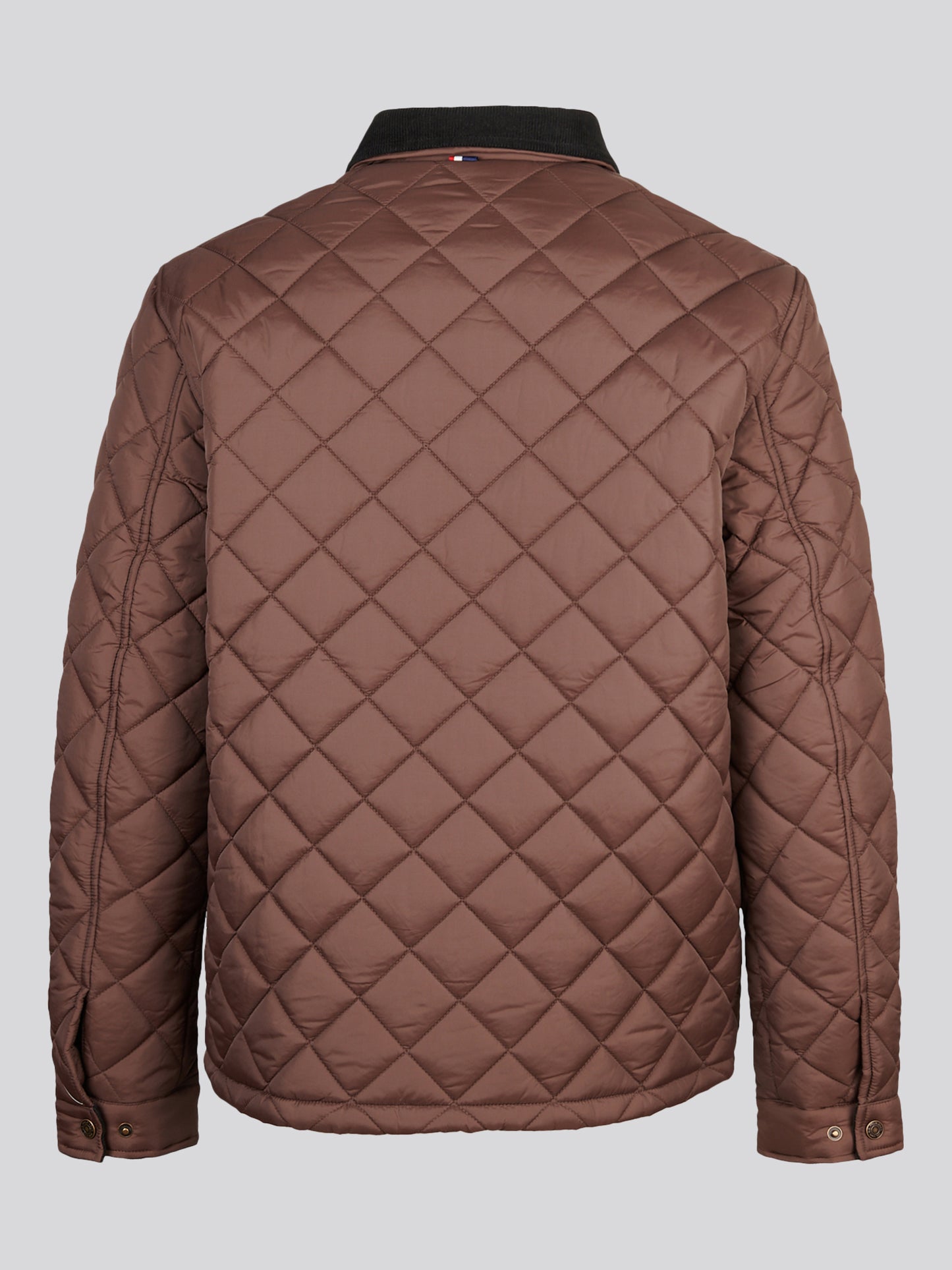 Mens Diamond Quilt Padded Collared Jacket Bracken