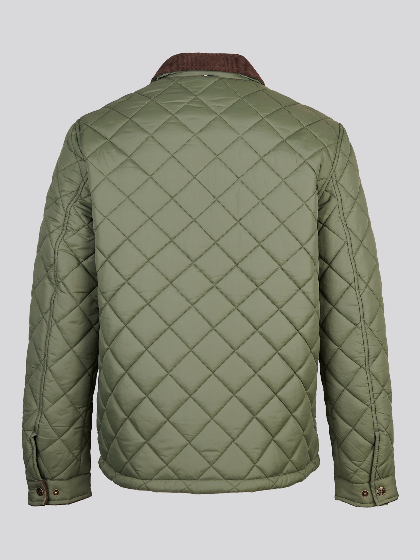 Mens Diamond Quilt Padded Collared Jacket Beetle