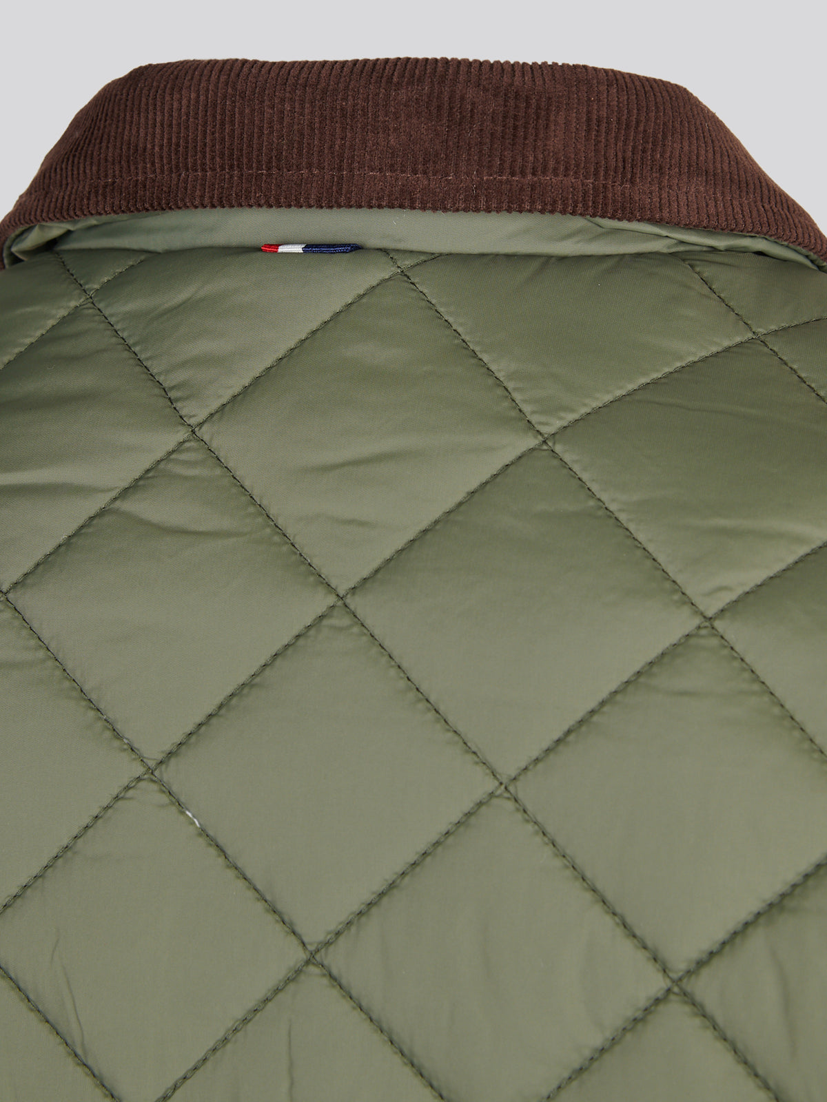 Mens Diamond Quilt Padded Collared Jacket Beetle