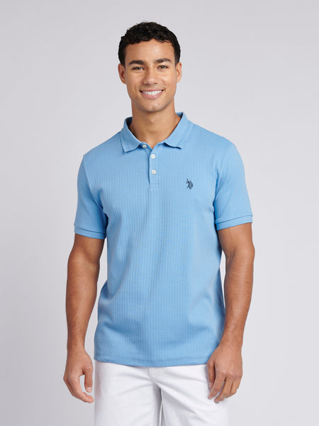 Eve under blue polo Mサイズ Head Men's Deco Print Polo Golf Shirt - GolfEtail.com