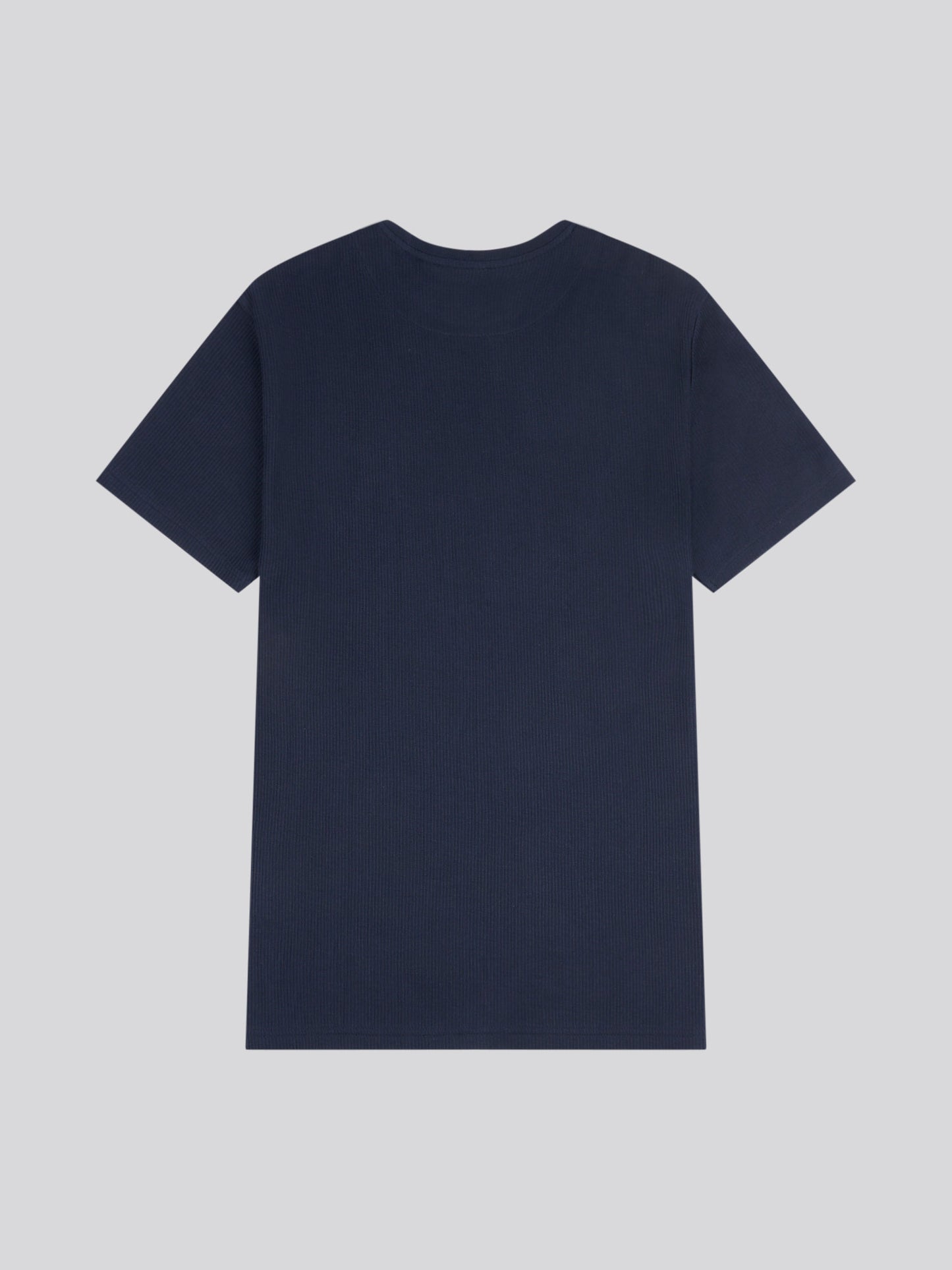 Mens Vertical Texture T-Shirt in Dark Sapphire Navy / Moonlight Blue DHM