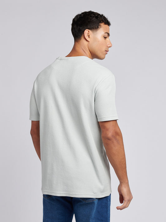 Mens Vertical Texture T-Shirt in Northern Droplet
