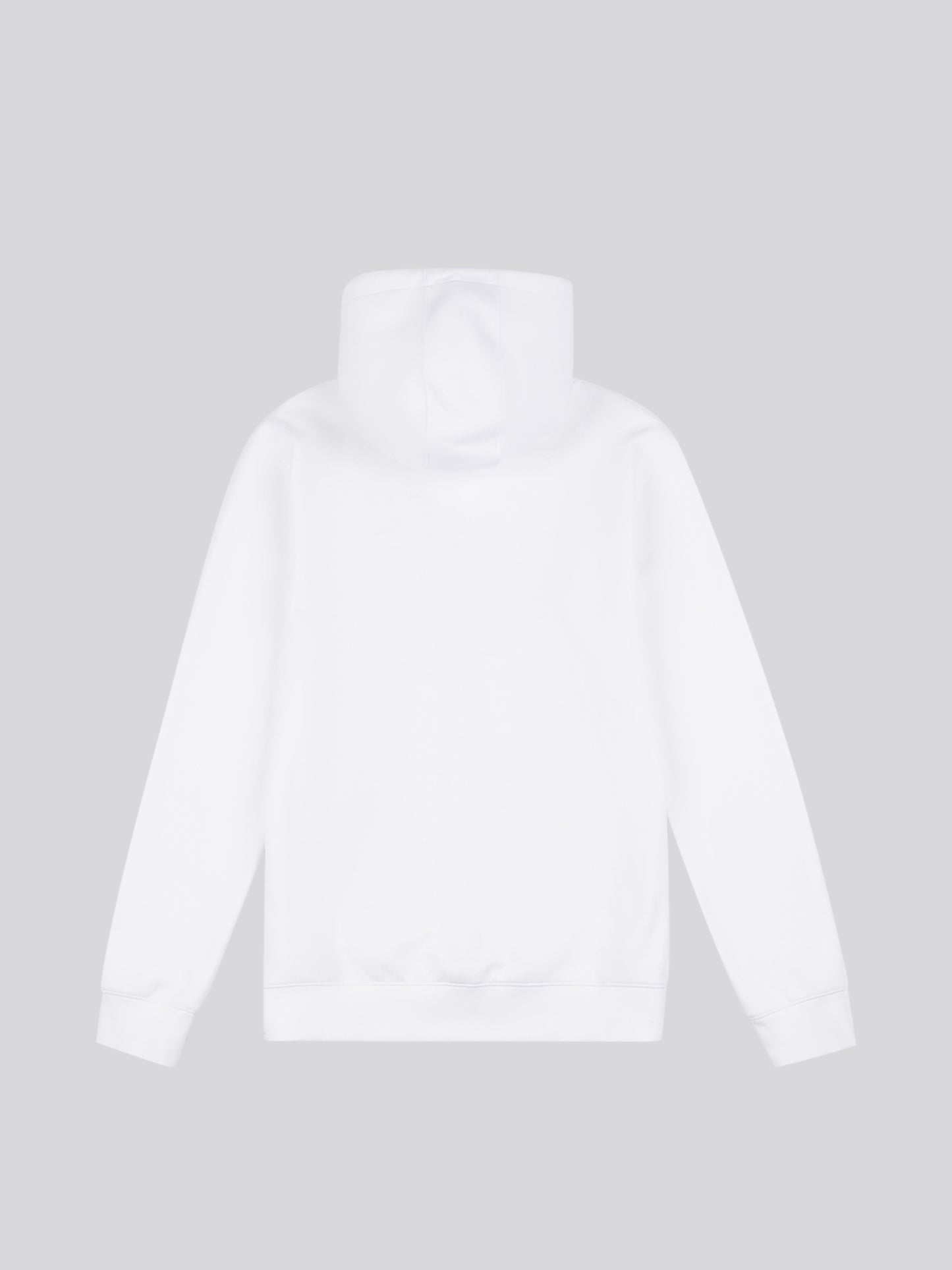 Mens Premium Print Interlock Hoodie in Bright White