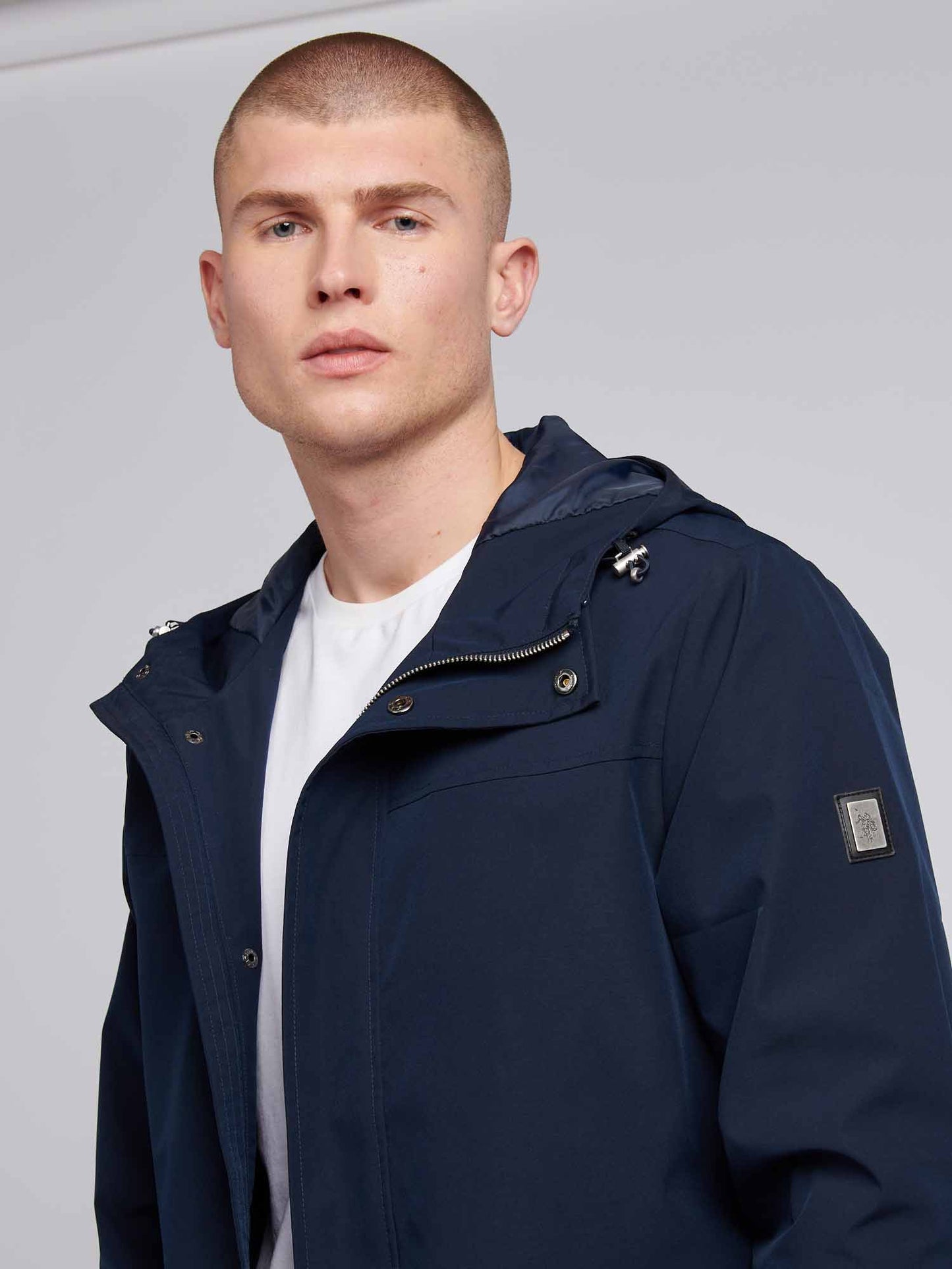 Mens Technical Summer Rain Mac in Dark Sapphire Navy