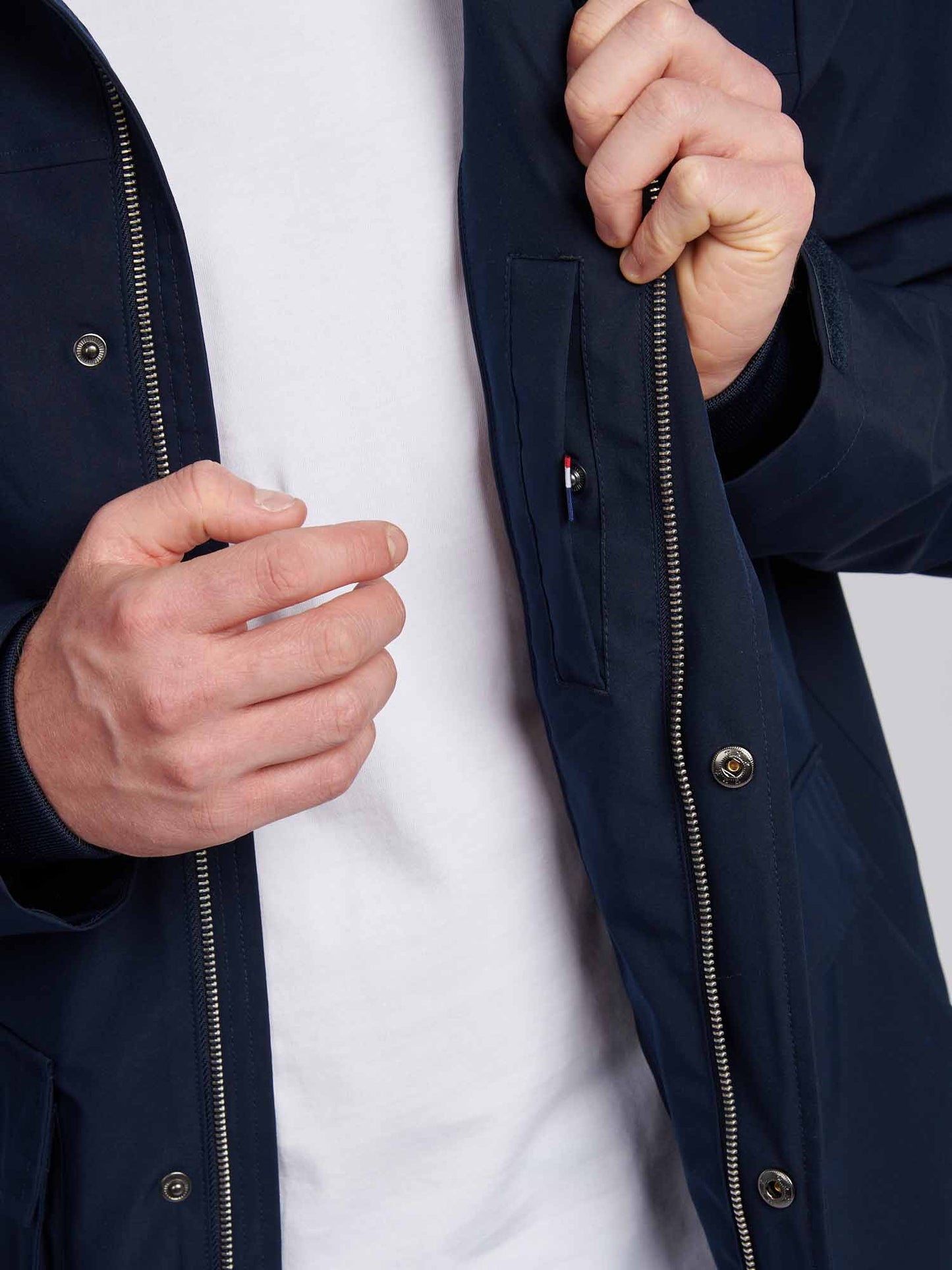 Mens Technical Summer Rain Mac in Dark Sapphire Navy