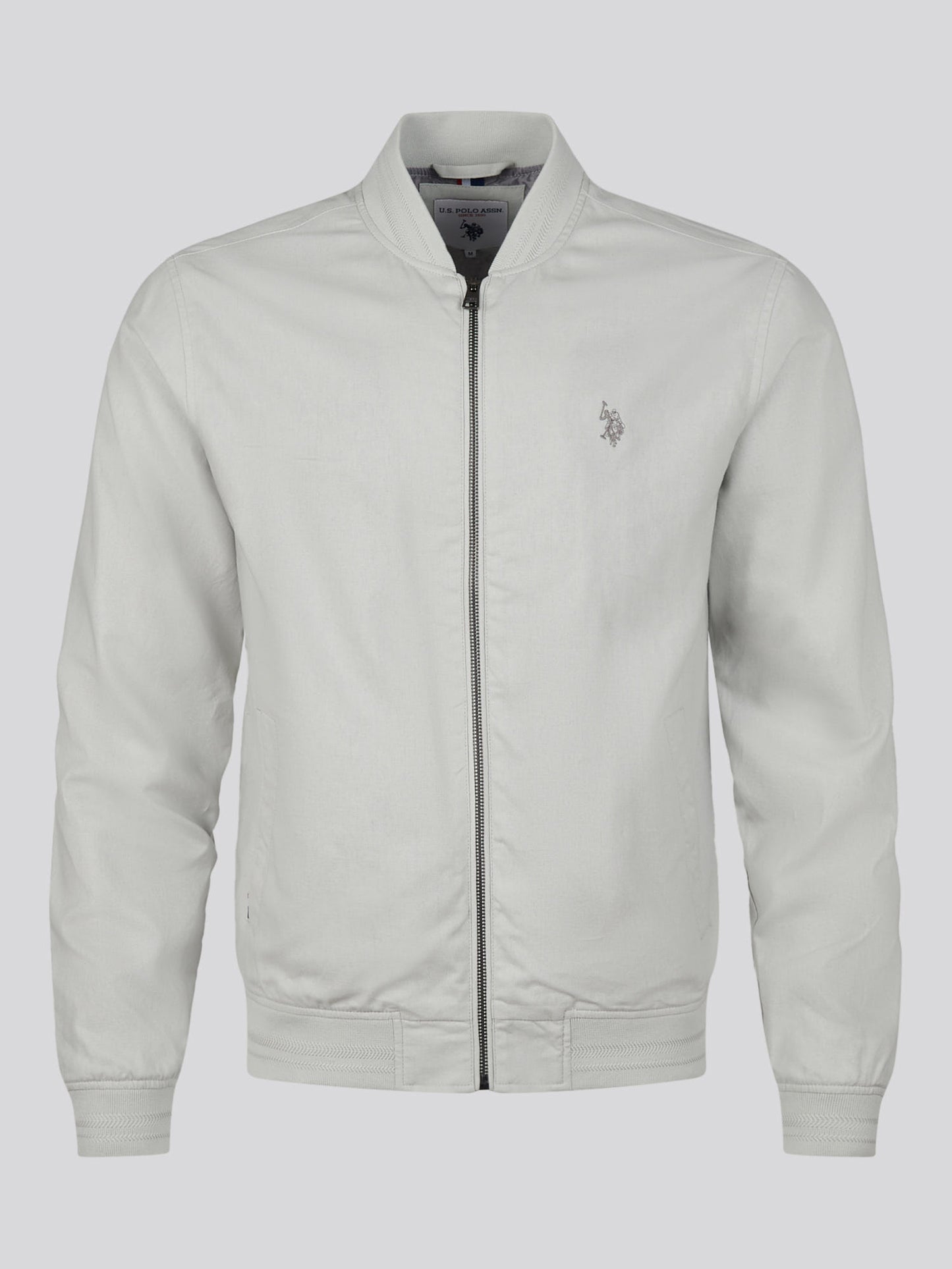Mens Linen Blend Classic Bomber in Northern Droplet