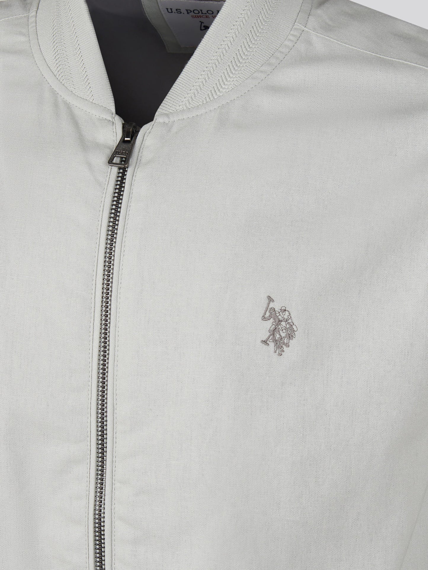 Mens Linen Blend Classic Bomber in Northern Droplet