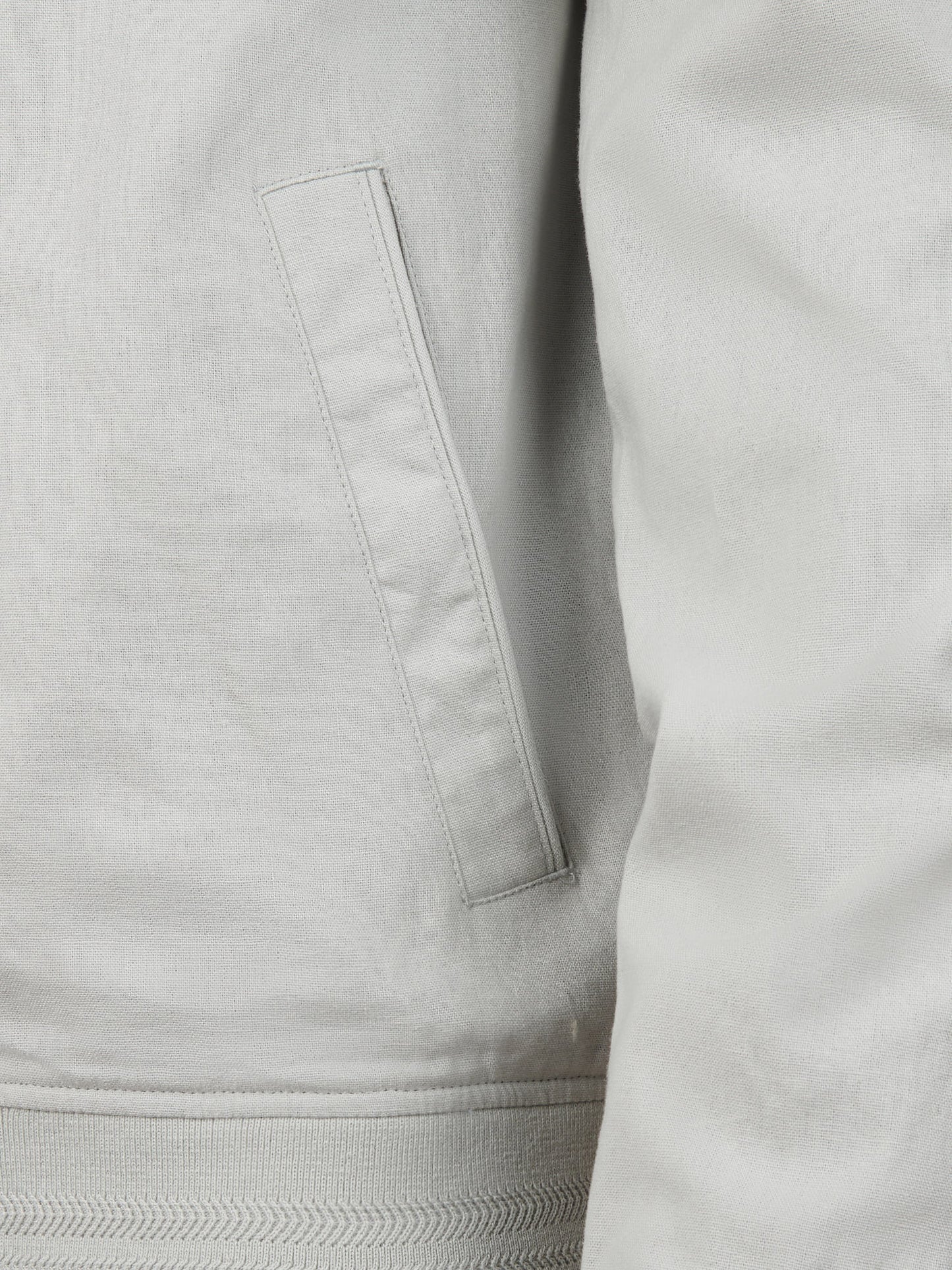 Mens Linen Blend Classic Bomber in Northern Droplet