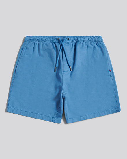 Mens Textured Cotton Deck Shorts Riviera