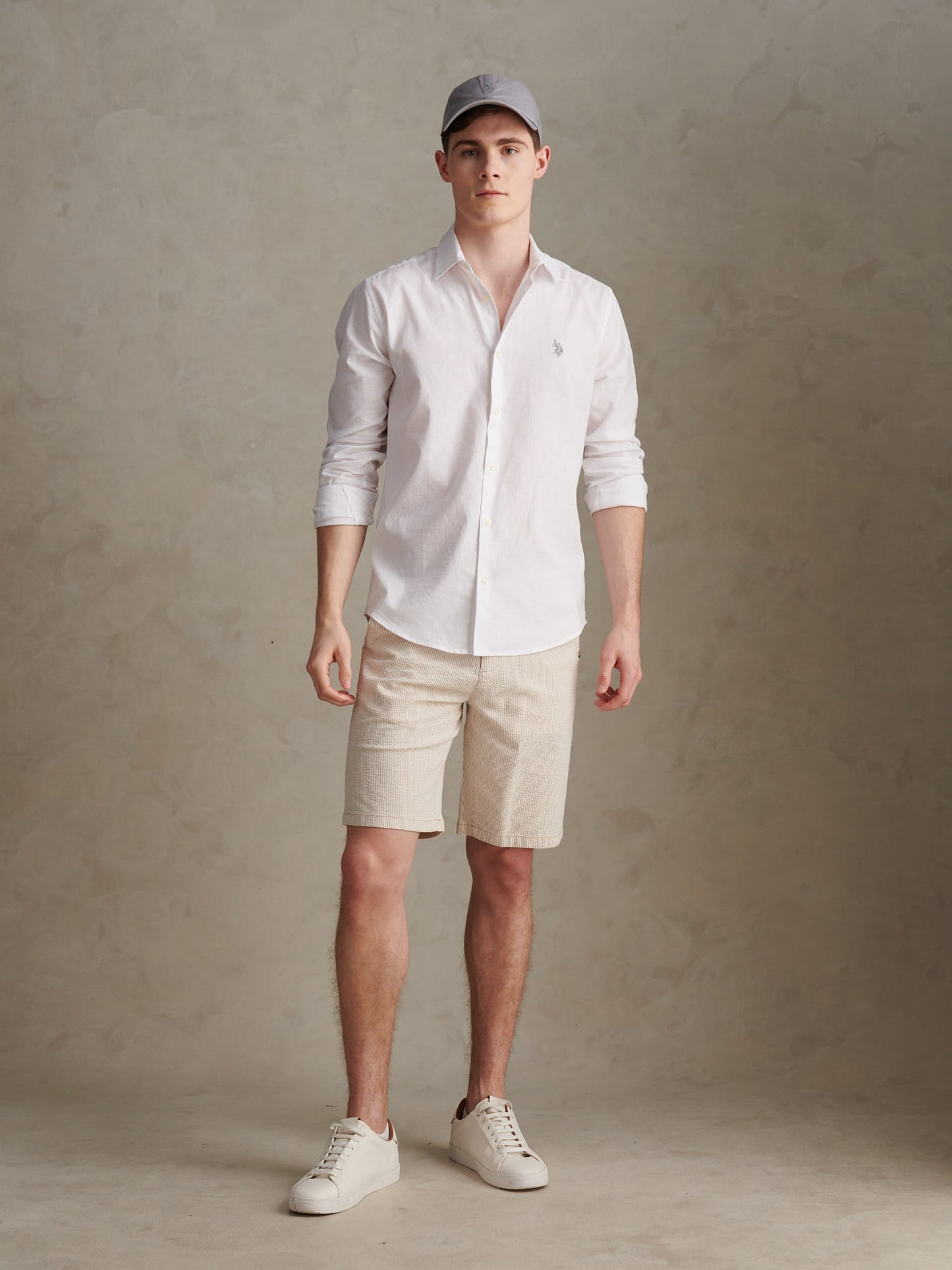 Mens Seersucker Chino Short Atmosphere