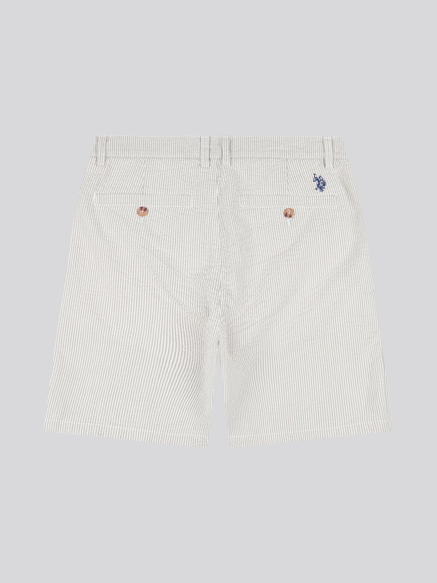 Mens Seersucker Chino Short in Northern Droplet