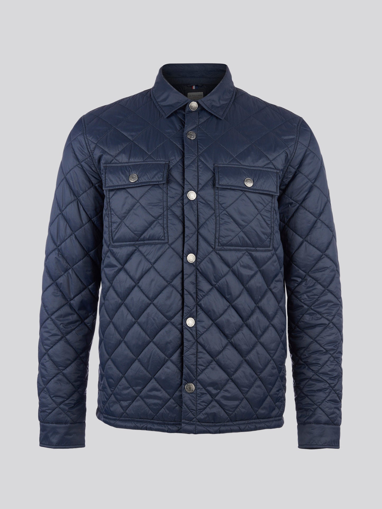 Mens Lightweight Diamond Quilted Jacket in Dark Sapphire Navy