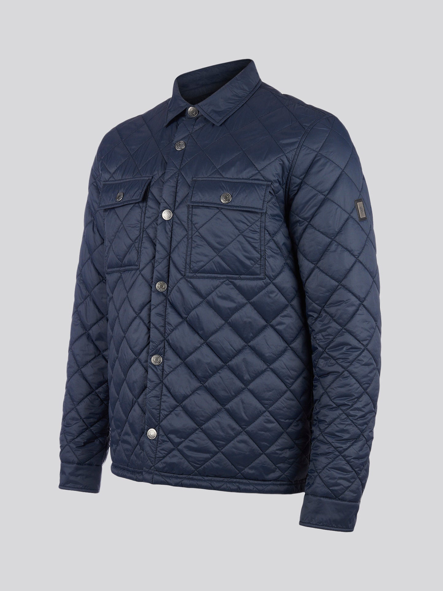 Mens Lightweight Diamond Quilted Jacket in Dark Sapphire Navy