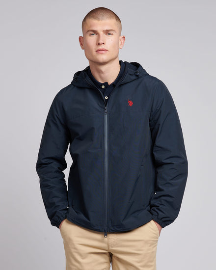 Mens Lightweight Rain Jacket in Dark Sapphire Navy