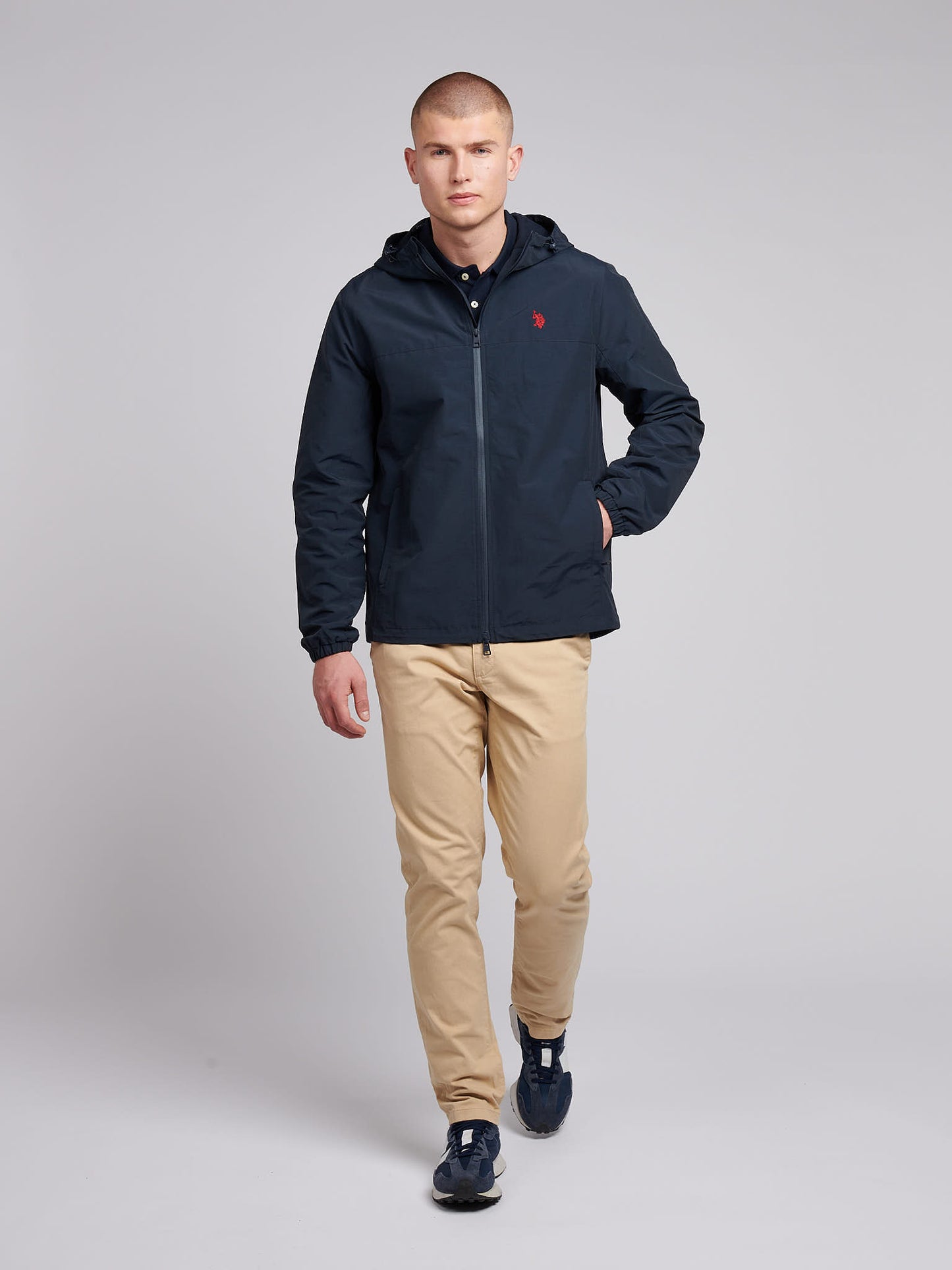 Mens Lightweight Rain Jacket in Dark Sapphire Navy