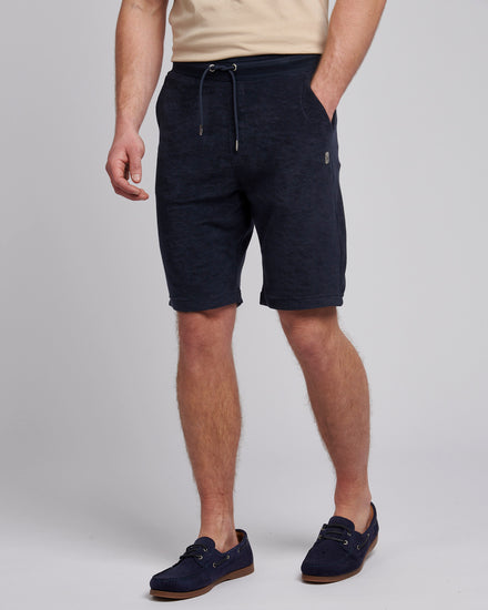 Mens Terry Drawstring Short in Dark Sapphire Navy
