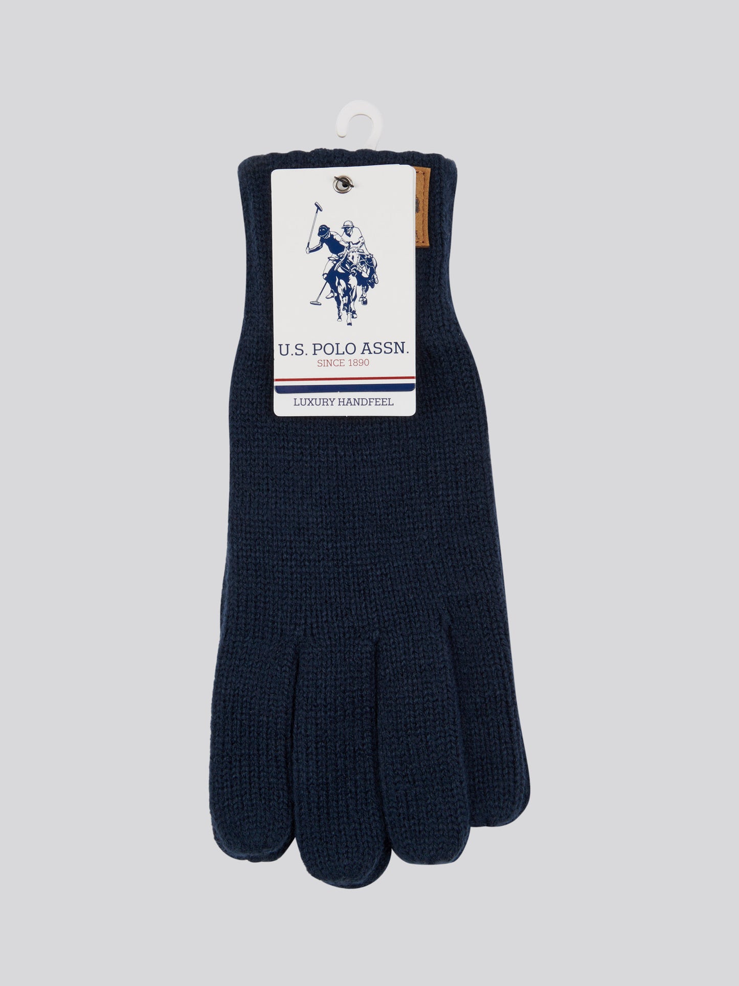 Mens Classic Knit Gloves Dark Sapphire Navy